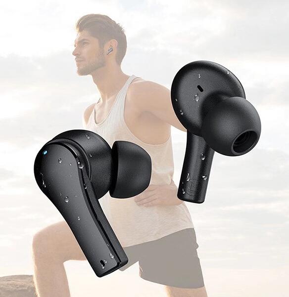 QT82 TWS bluetooth 5.0 Earphone Touch Control Stereo HD Calls Waterproof Sport Headphone with Mic
