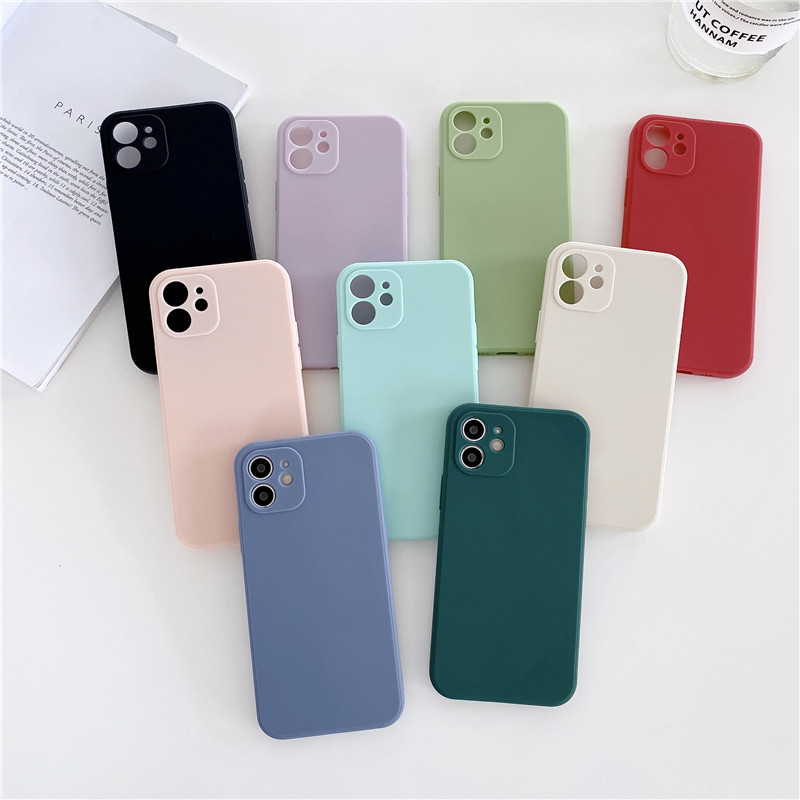 Ultra-thin shockproof silicone phone case for iPhone 12  13 Pro Max iPhone  6 6s 7 8 Plus soft case