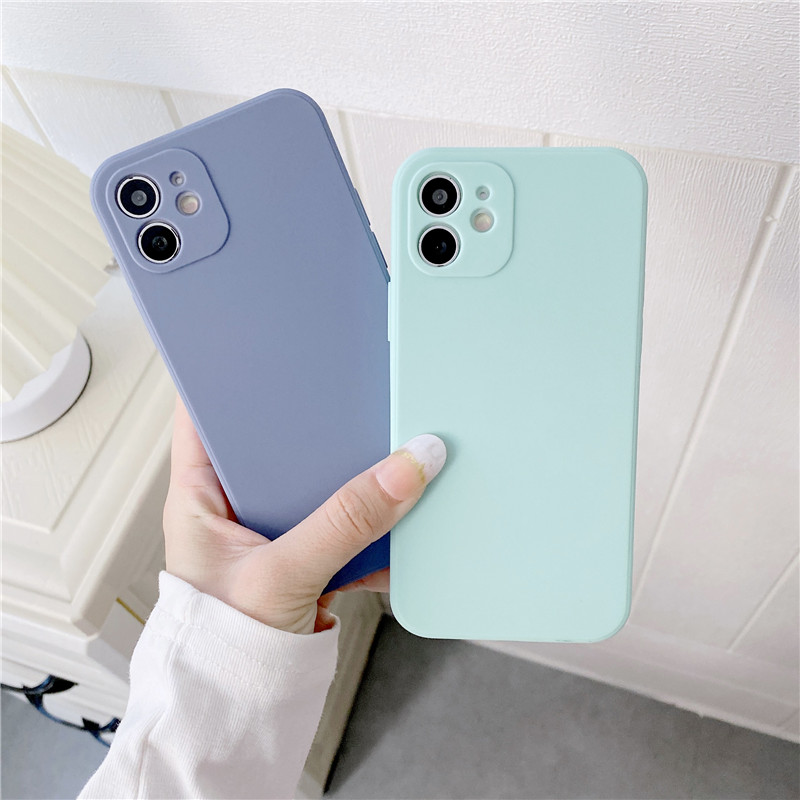 Ultra-thin shockproof silicone phone case for iPhone 12  13 Pro Max iPhone  6 6s 7 8 Plus soft case