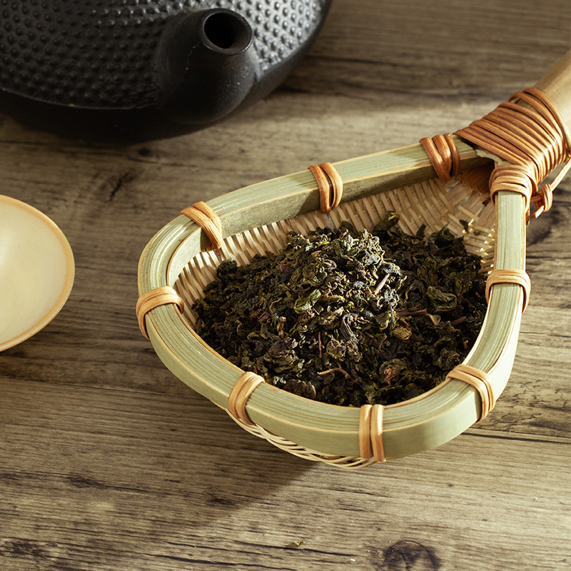 Pure Natural Green Bamboo Products Kitchen Supplies Handmade Braided Rice Colander Soup Spoon