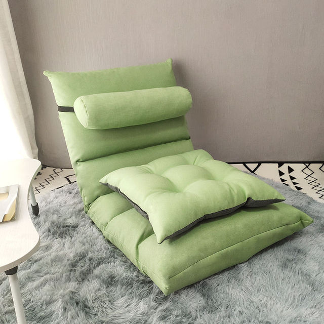 Modern folding leisure lounger, loose back room, floating table sofa, student leisure table chair