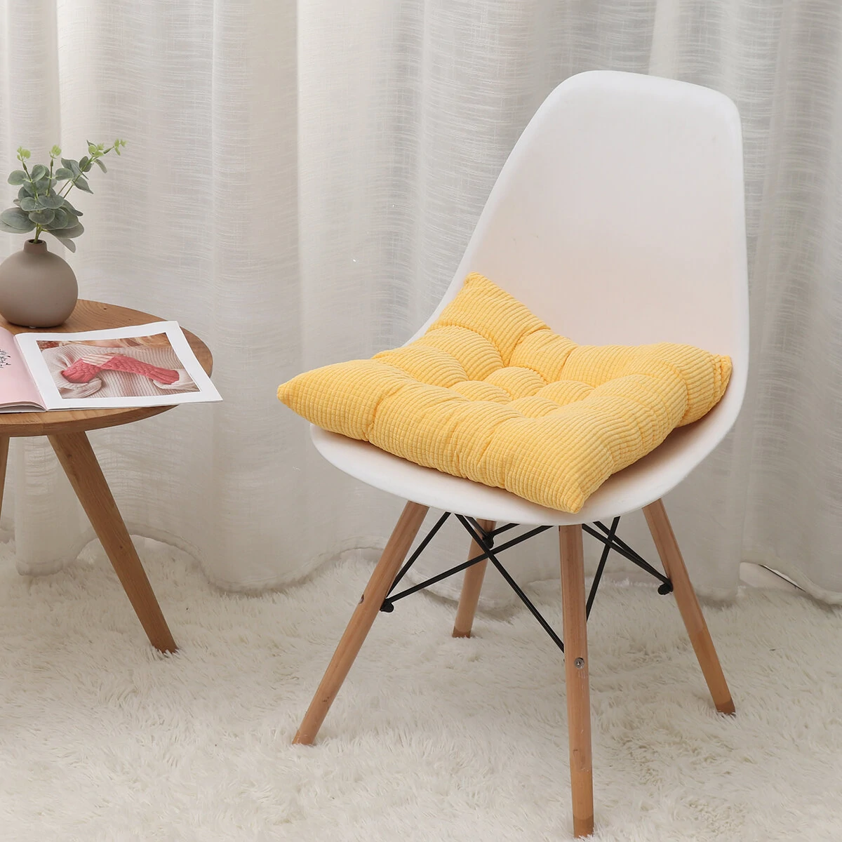 Seat Cushion Square  Dining Chair Mat Buttocks Pillow Chair Car Sofa Soft Seat Pad Home Office