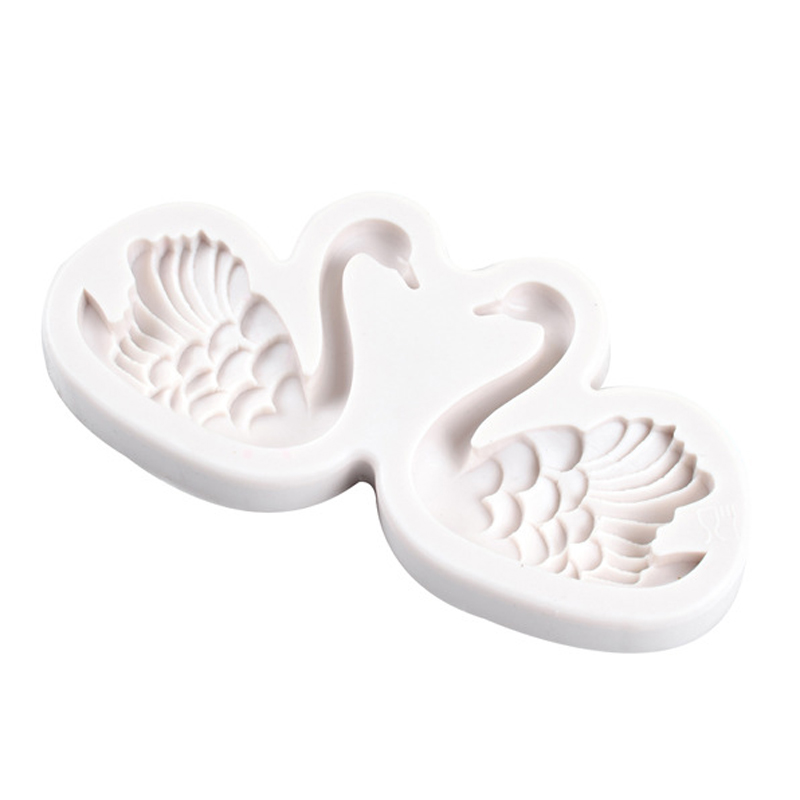 Swan silicone mold for couple,  mold for cake decoration soap cookie, pasta, kitchen accessory tool