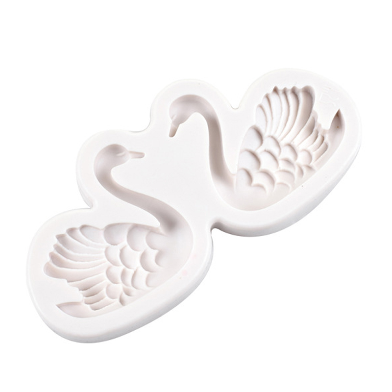 Swan silicone mold for couple,  mold for cake decoration soap cookie, pasta, kitchen accessory tool
