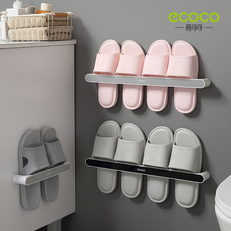Ecoco wall slippers, shoe rack for organizing bathrooms and other environments, bathroom accessories