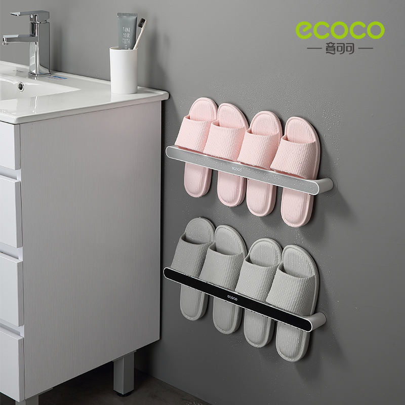 Ecoco wall slippers, shoe rack for organizing bathrooms and other environments, bathroom accessories