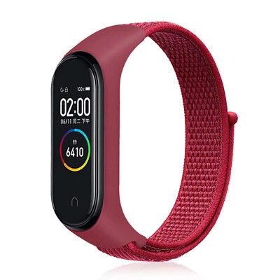 Nylon Loopback Integrated Design Watch Band Strap for Xiaomi Mi Band 4&3 Non-original