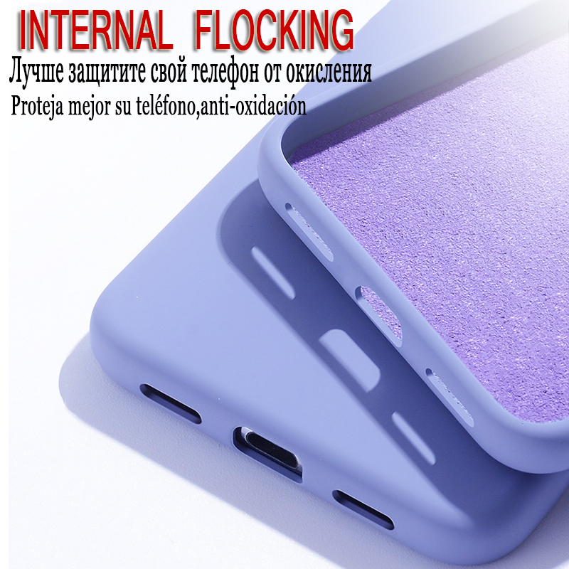 iPhone Case Luxury Original Liquid Silicone Soft Cover For iPhone 12 Pro Max Shockproof Phone Case