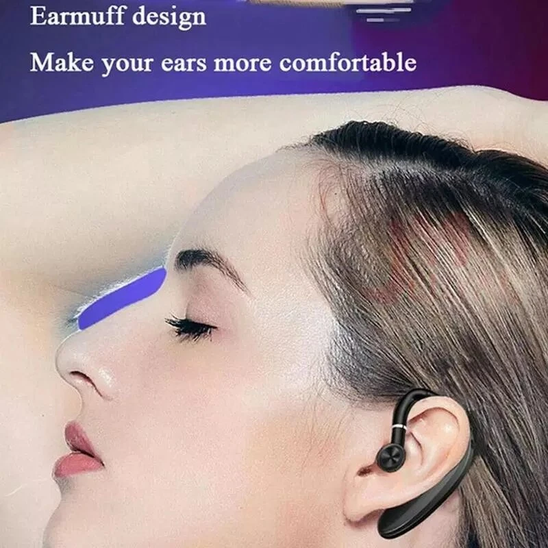 Bluetooth 5.0 wireless headset  IPX5 waterproof smart noise reduction high-definition call headset