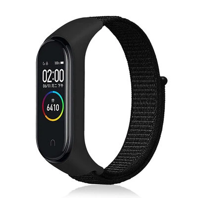 Nylon Loopback Integrated Design Watch Band Strap for Xiaomi Mi Band 4&3 Non-original