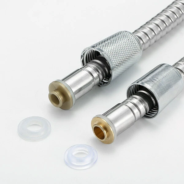 Bathroom Shower Head Handheld Adjustable Negative Ion SPA Pressurize Filter - Transparency + Brass