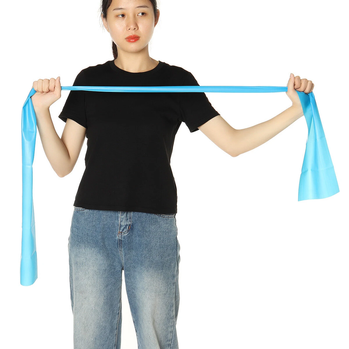 1.5m Yoga Resistance Bands Fitness Pilates Flexbands Gym Training Workout Stretch Belt