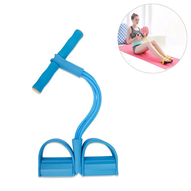 Yoga Pull Rope Resistance Bands Abdominal Spring Exerciser Sport Fitness Crunches Rope