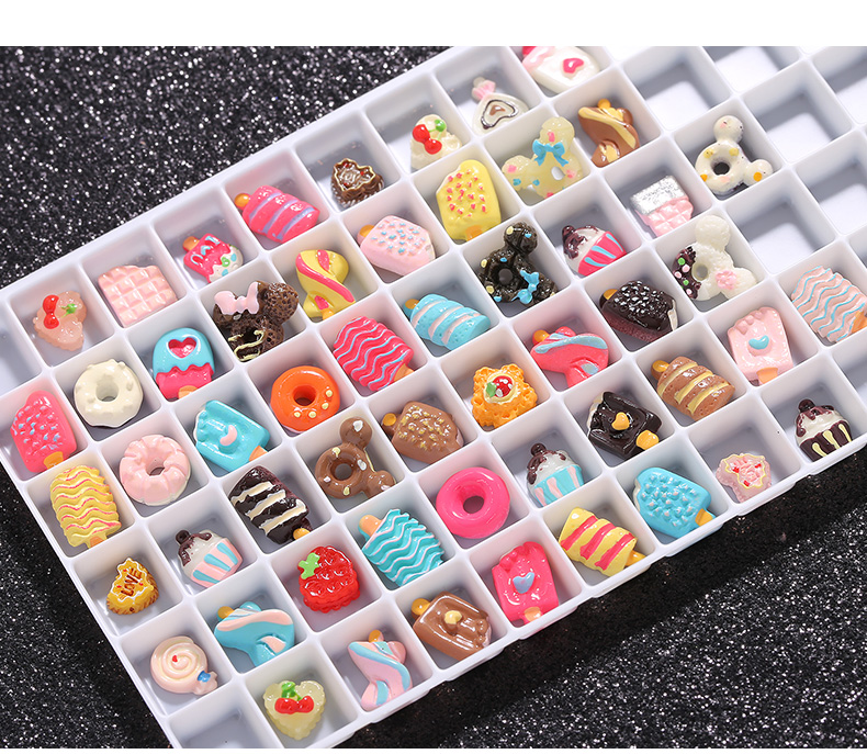 Manicure Lovely Resin Jewelry Sweetheart Cake Simulation Donuts Ice Cream DIY Accessories Nail Charm