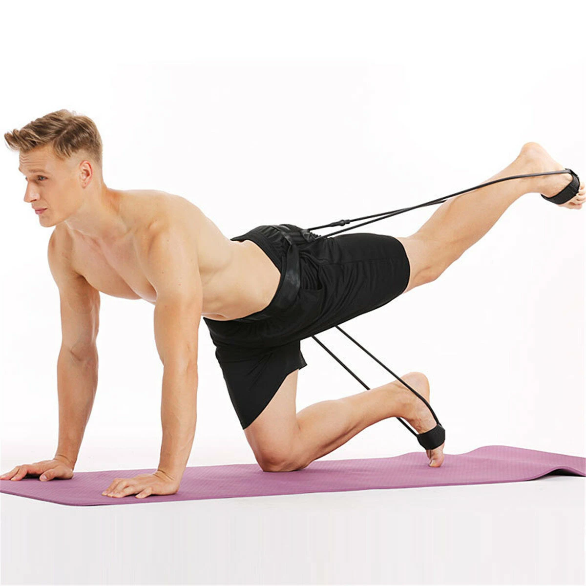 Adjustable Exercise Fitness Resistance Band Rope Latex Elastic Gym Yoga Pilates Sports Bandage