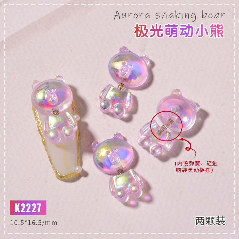Premium Nail Art Decoration Cute 3D Candy Gummy Bear Nail Decoration Nail Art In Stickers&Decals