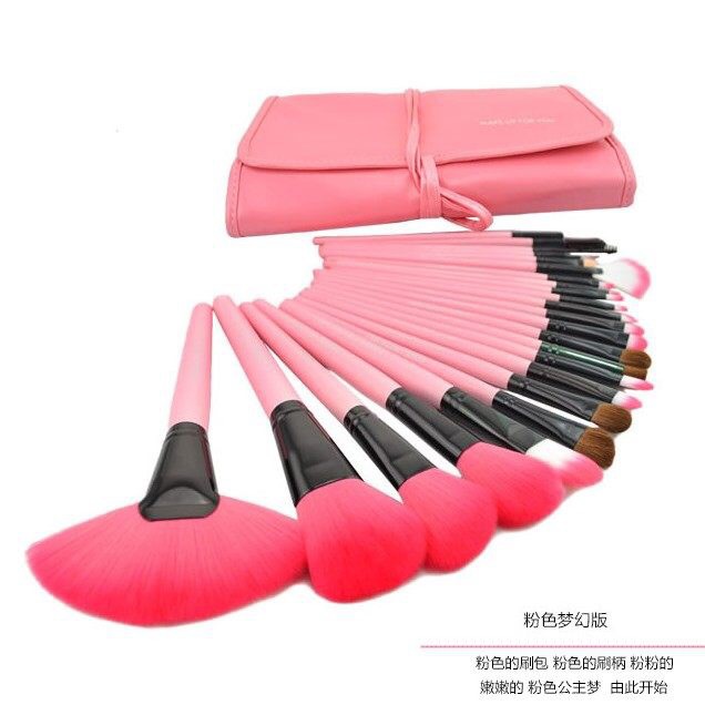 Wholesale 24Pcs Makeup Brush Setpink&Black Makeup Tool Makeup Brush Cosmetic Brushes