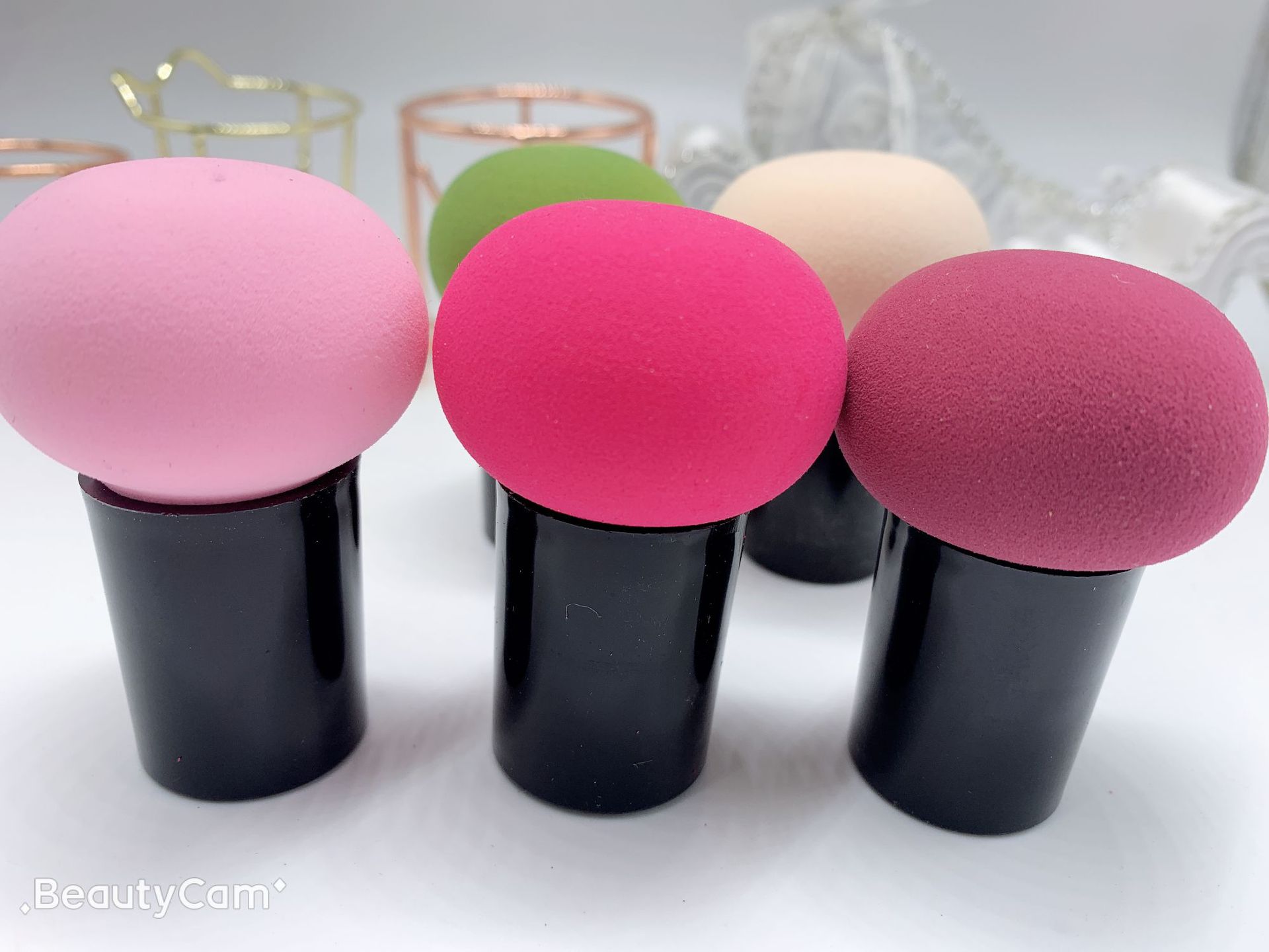 Mushroom Head Powder Puff Portable Wet&Dry Non-Latex Makeup Tools Microfiber Makeup Sponge