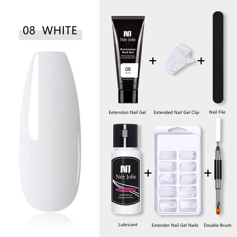 Gel Nail Polish Kit with Lamp 12 Colors Nail Polish Kit with 6W Nail Dryer Earthy Color