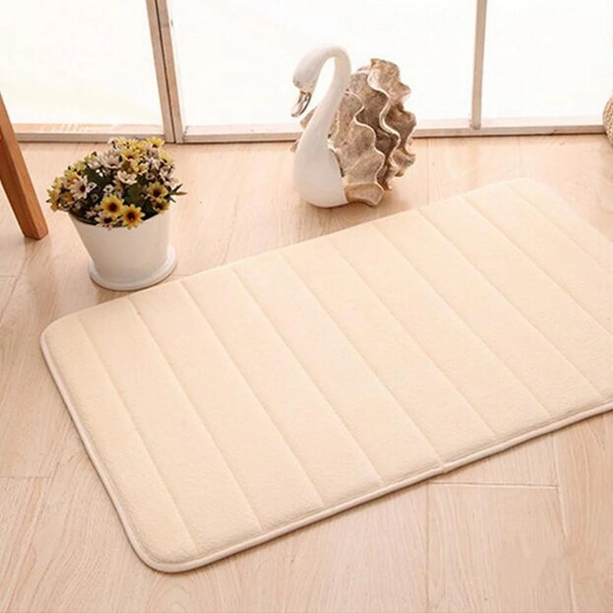 Memory Foam Mat Absorbent Pad Non-slip Rugs Bathroom Shower Bath Mats Carpet Living Room