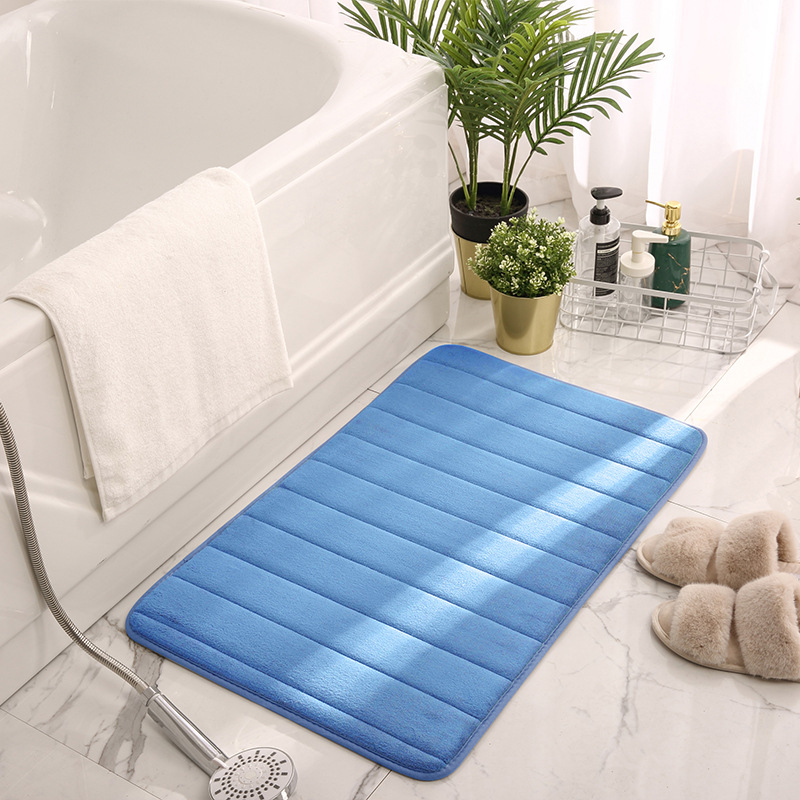 Memory Foam Mat Absorbent Pad Non-slip Rugs Bathroom Shower Bath Mats Carpet Living Room