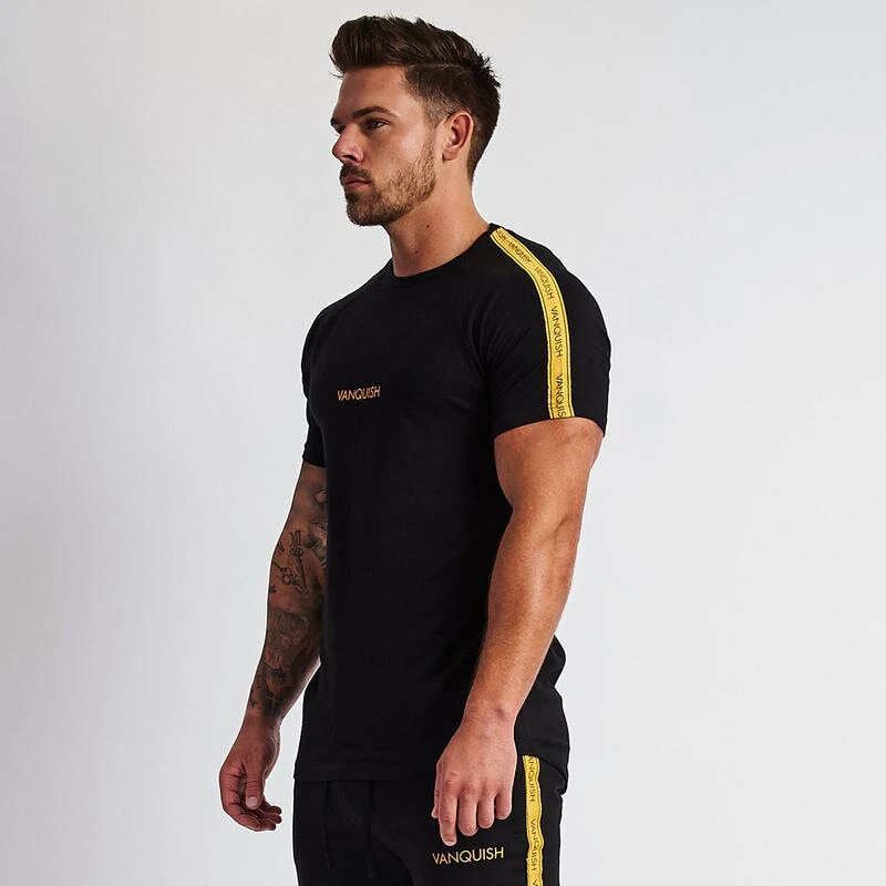 Summer men's sports fitness leisure quick-drying clothes running sports breathable top