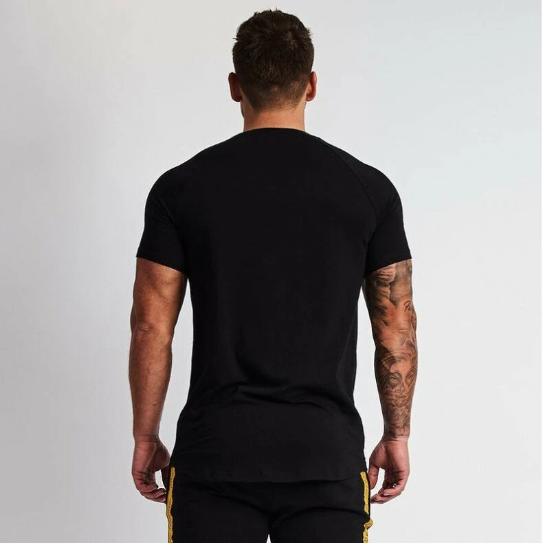 Summer men's sports fitness leisure quick-drying clothes running sports breathable top