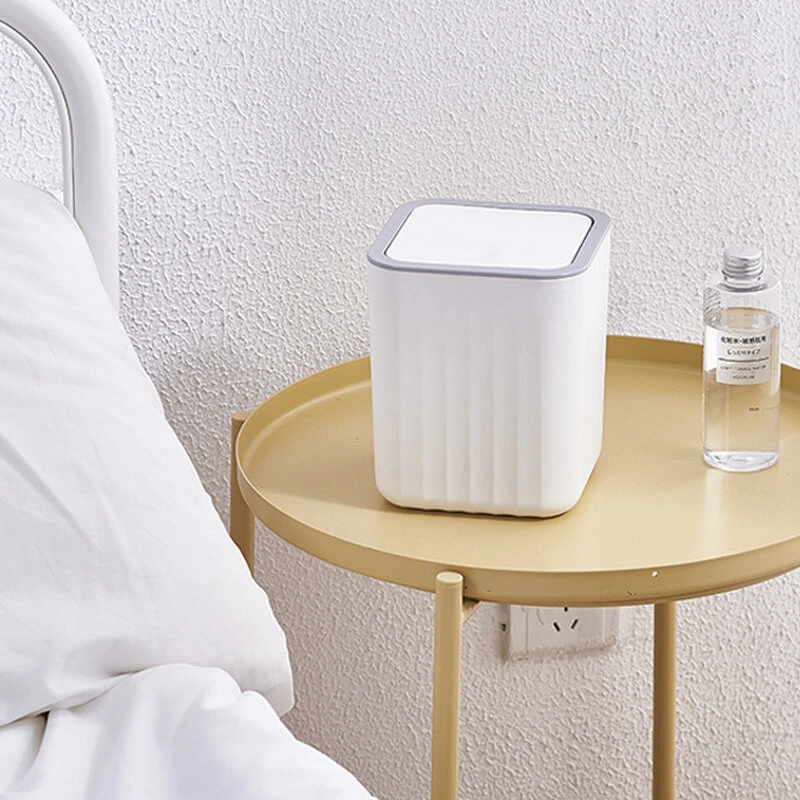 Desktop Mini Trash Can Press Type Garbage Can Waste Container for Office Home