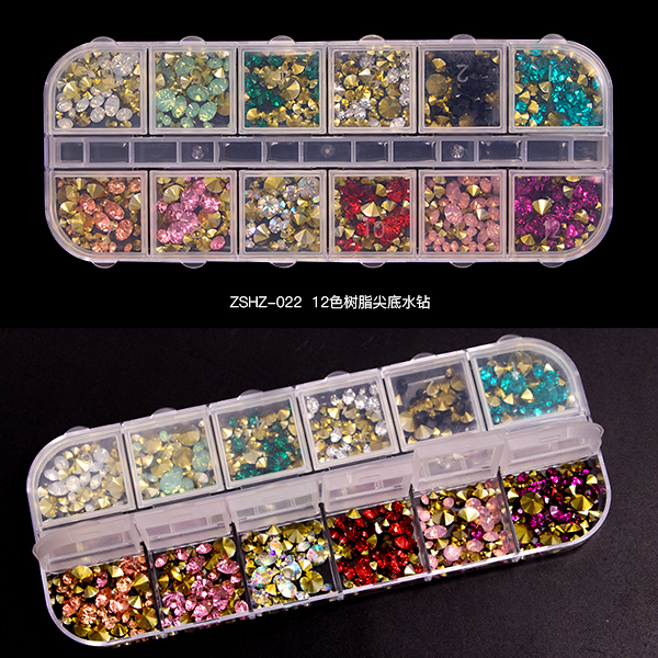 Nail Art Decoration Rhinestone Color Diamond And Pearl Mix Color Best Bling Glitter Crystal Nail Art