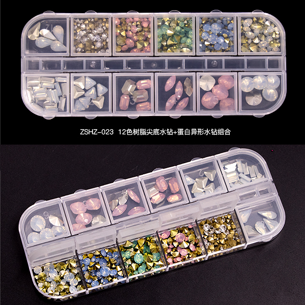 Nail Art Decoration Rhinestone Color Diamond And Pearl Mix Color Best Bling Glitter Crystal Nail Art