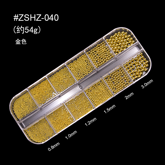 3D Nail Art Pearl Mermaid Pearl Luxury Gold And Silver Colored Pearls Nail Art Decoration