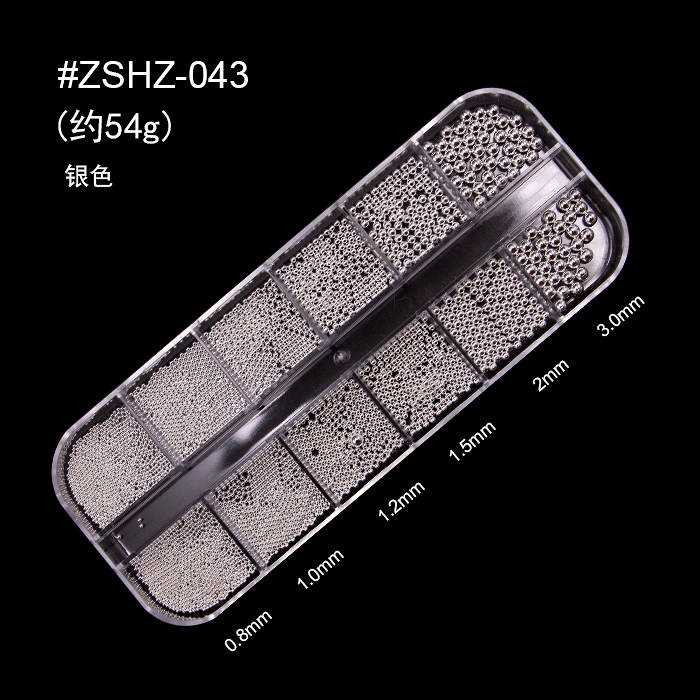 3D Nail Art Pearl Mermaid Pearl Luxury Gold And Silver Colored Pearls Nail Art Decoration