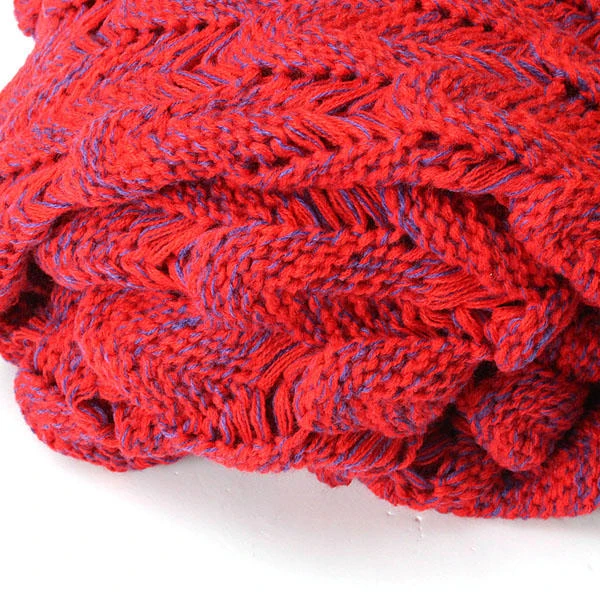 95x90cm Yarn Knitted Mermaid Tail Blankets Handmade Crochet Throw Super Soft Sofa Bed Mat