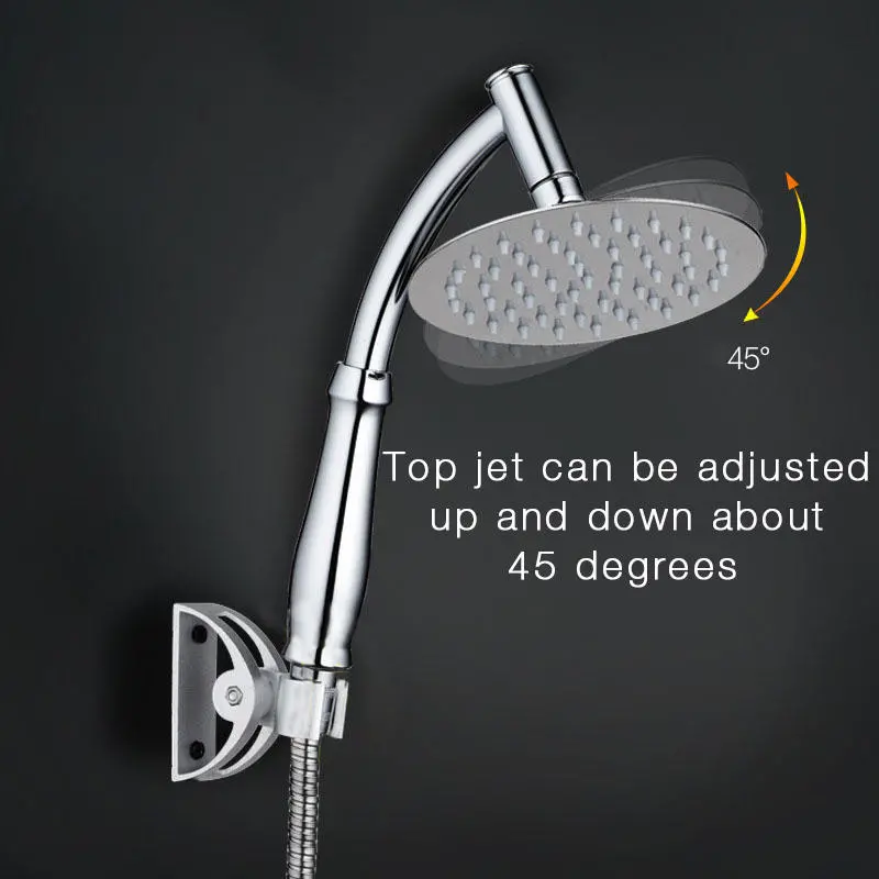 KC-SH531 Rotatable Stainless Steel Top Rainfall Pressure Shower Head Bathroom Sprinkler
