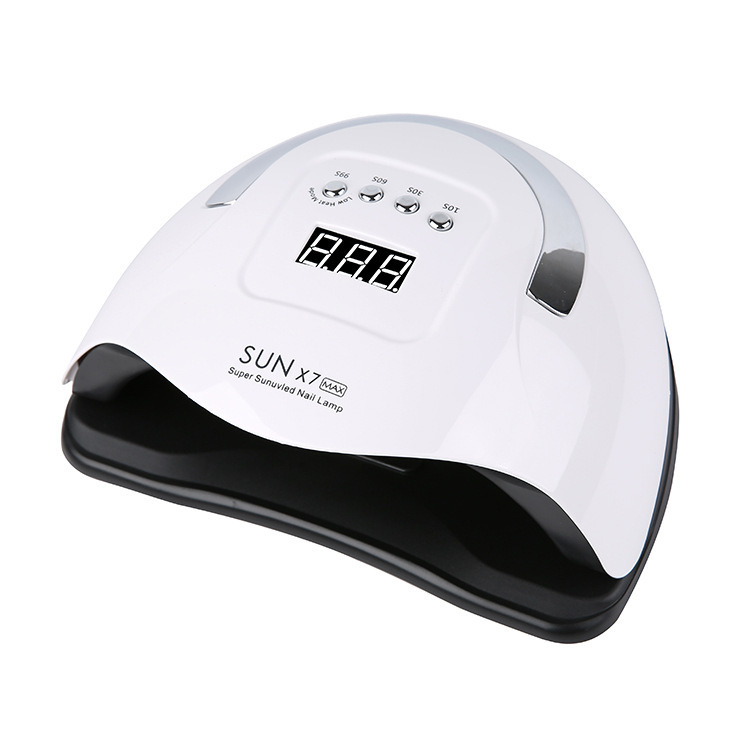 180W Gel UV LED Nail Dryer 57pcs Dual Light Source Lamp Beads 4 Timers Auto-sensing